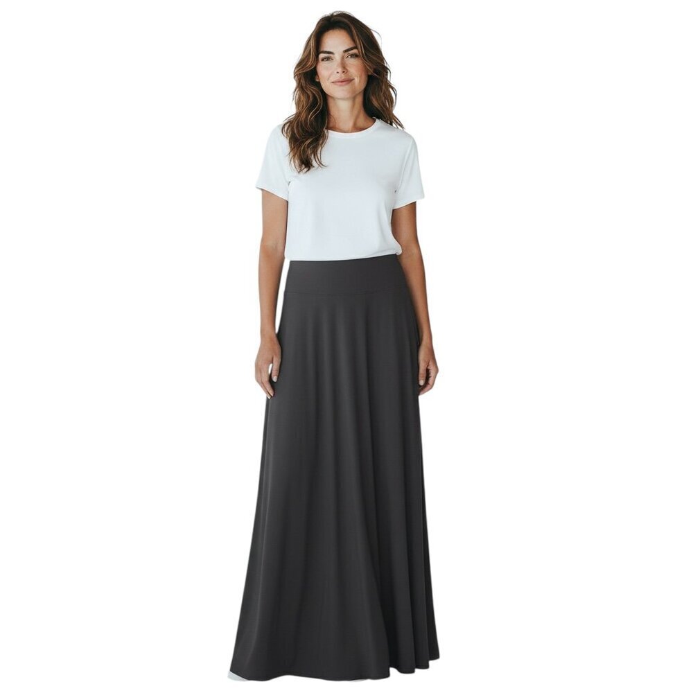 J.Jill Maxi Skirt Women's Size Medium in Gray